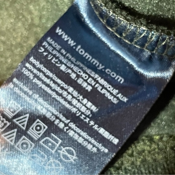 Tommy Hilfiger XL green and blue 1/4 snap sweater New NWT - Picture 9 of 11
